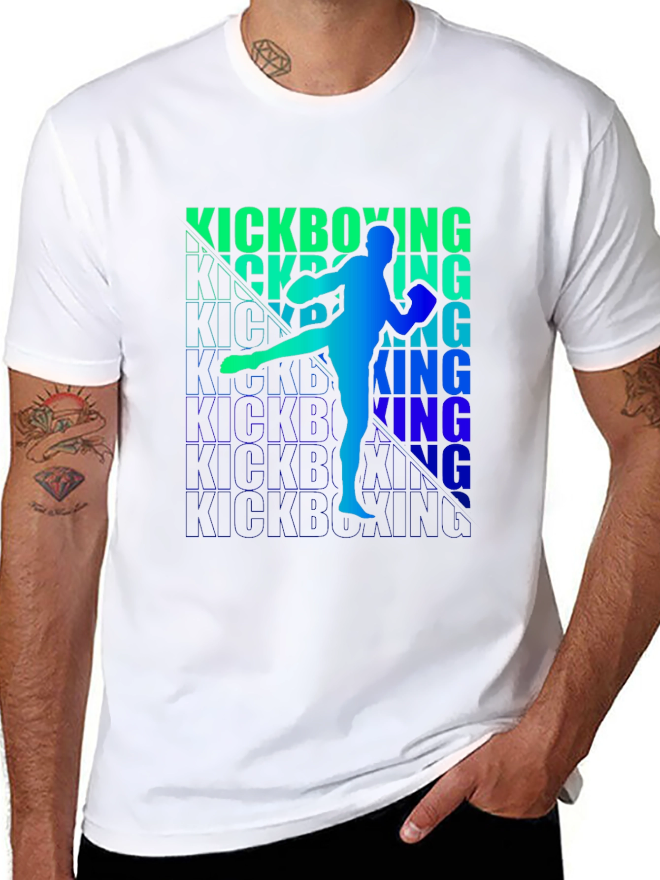 Kickboxing Graphic Print Tee