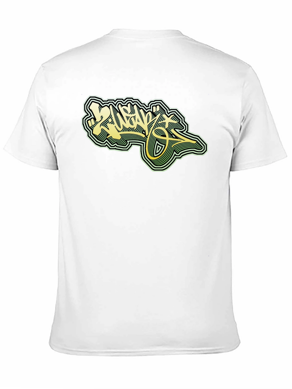 Cool Graphic Tee - Black T-Shirt with Graffiti Design