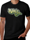 Cool Graphic Tee - Black T-Shirt with Graffiti Design
