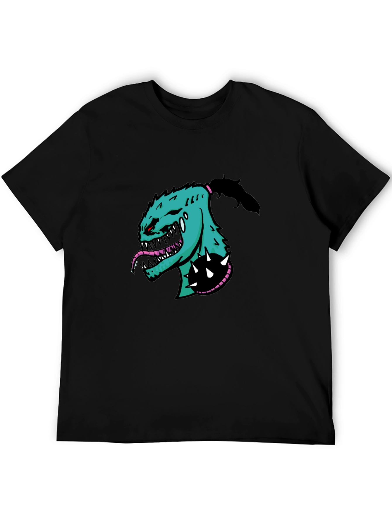 Monster Graphic T-Shirt - Bold Black Tee