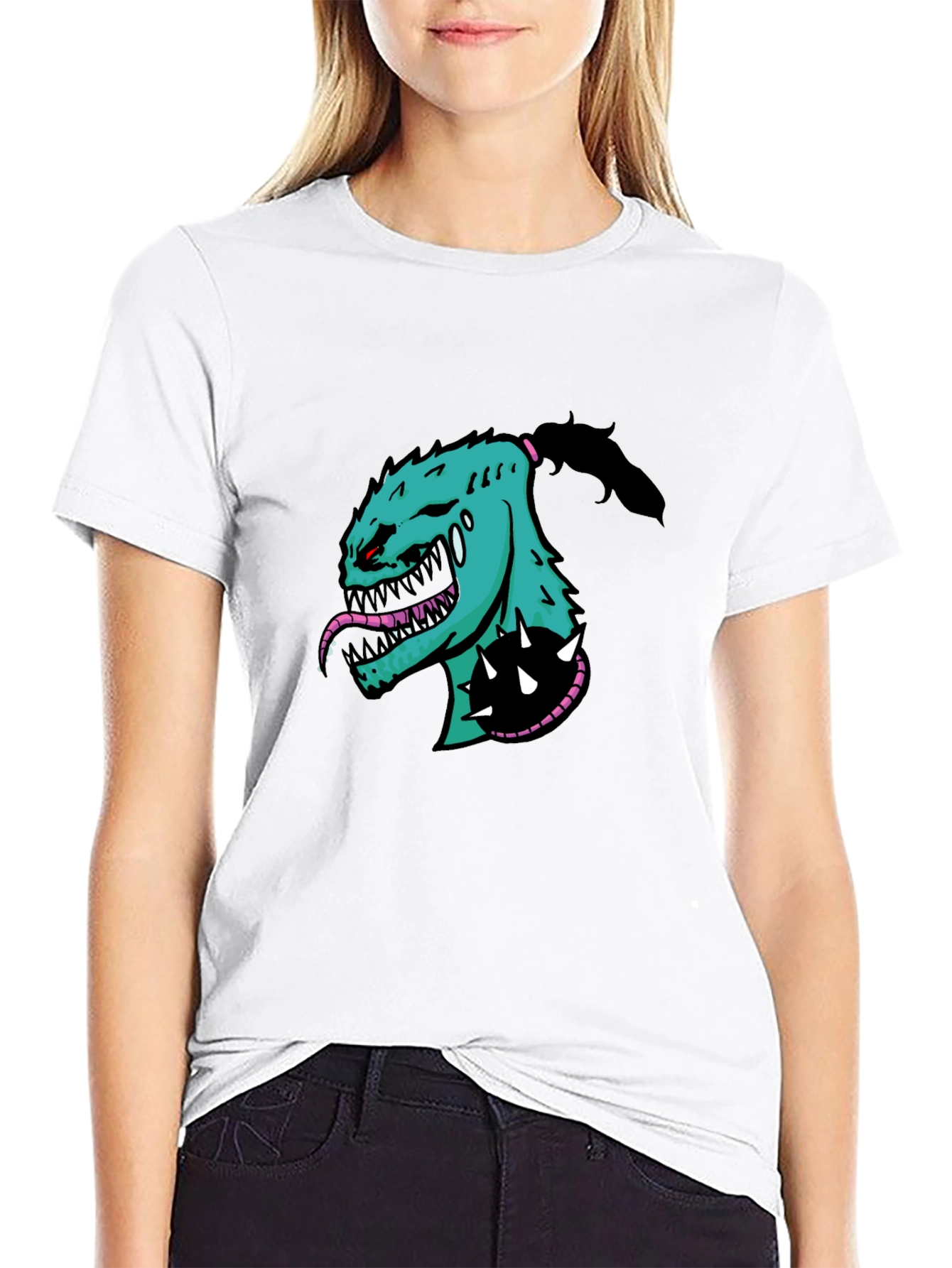 Monster Graphic T-Shirt - Bold Black Tee