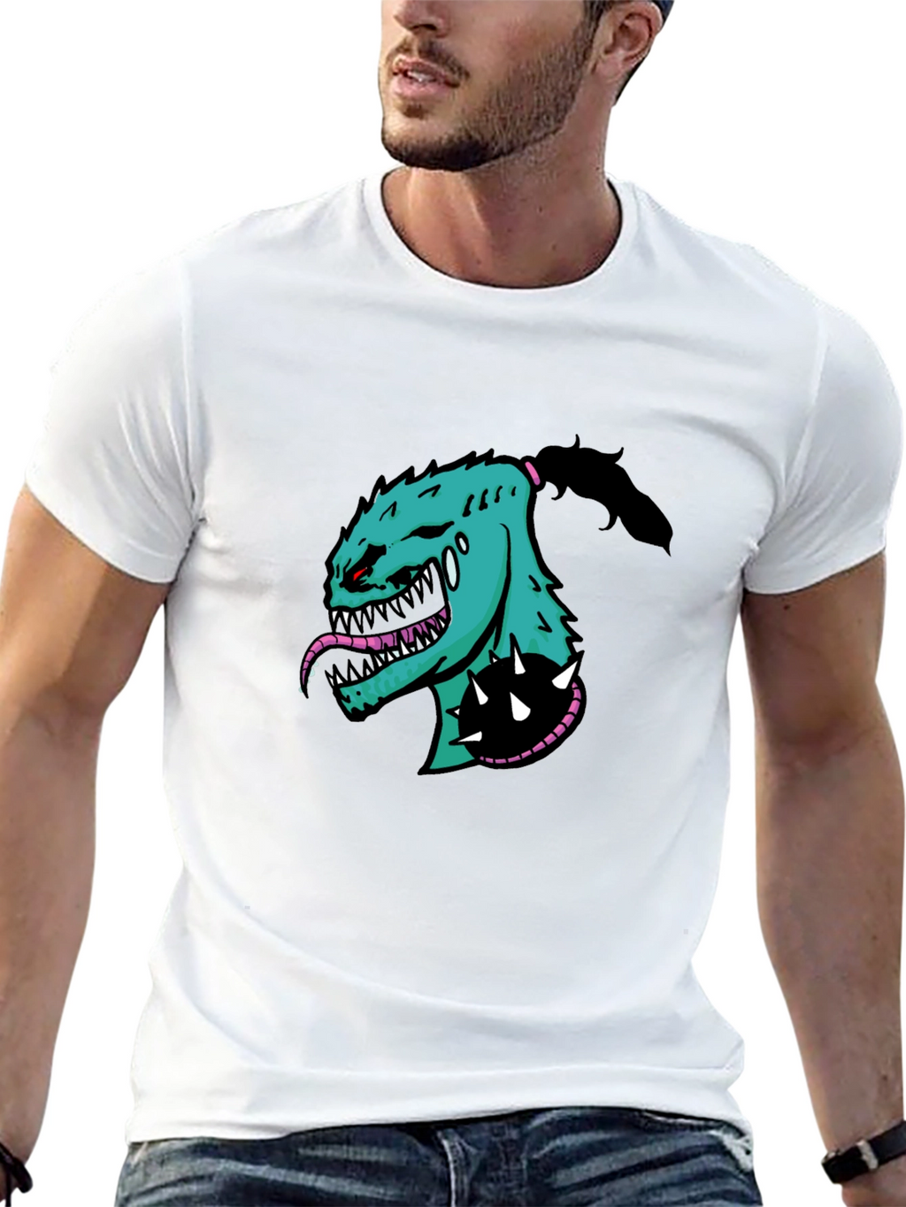 Monster Graphic T-Shirt - Bold Black Tee