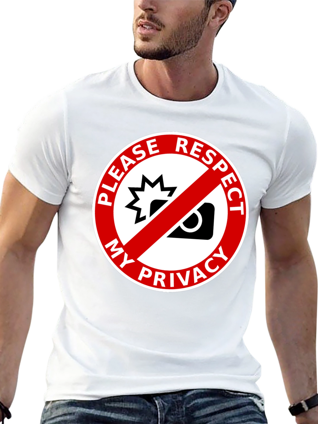 Respect My Privacy Graphic Tee - Anti-Paparazzi Shirt