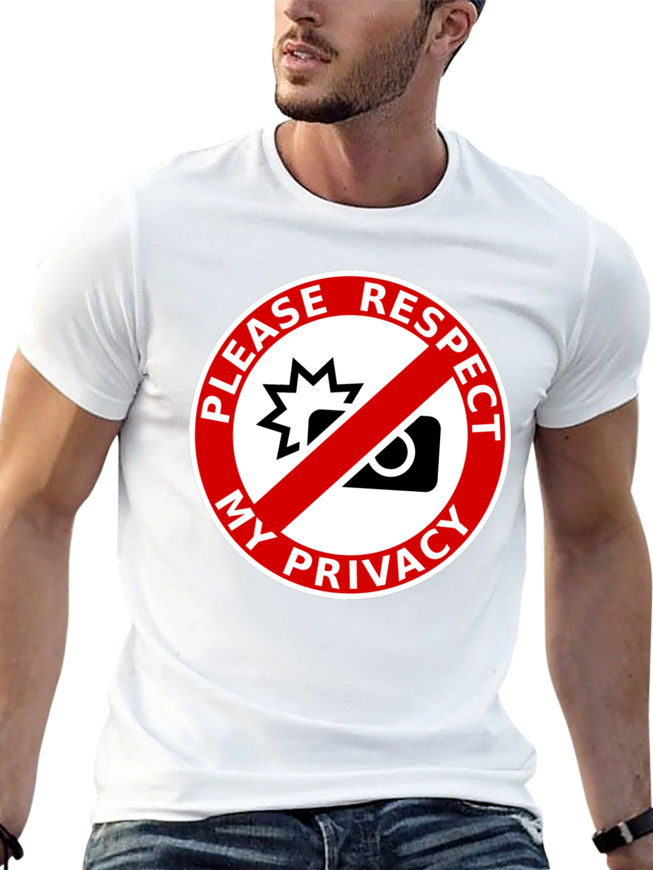 Respect My Privacy Graphic Tee - Anti-Paparazzi Shirt