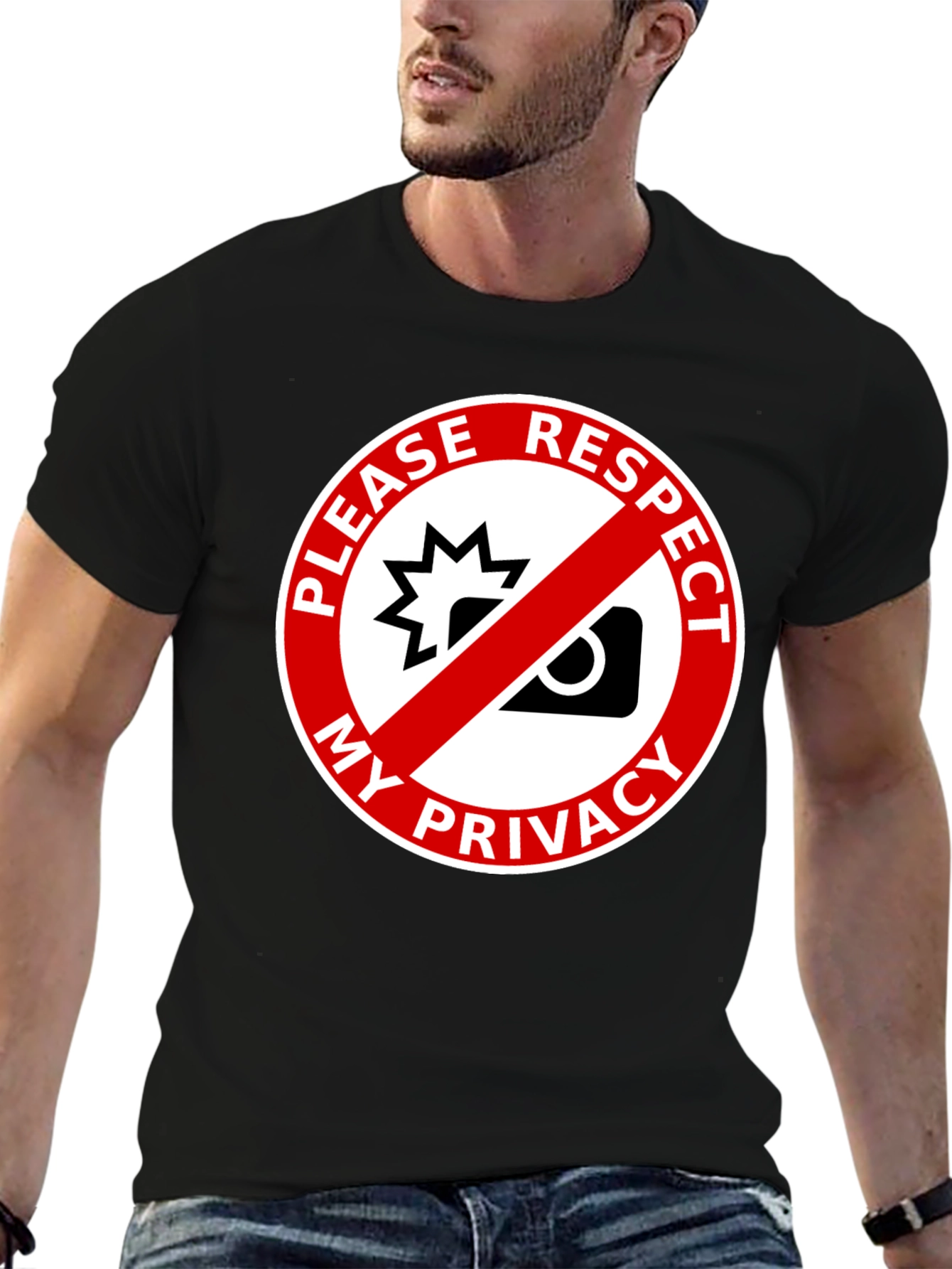 Respect My Privacy Graphic Tee - Anti-Paparazzi Shirt