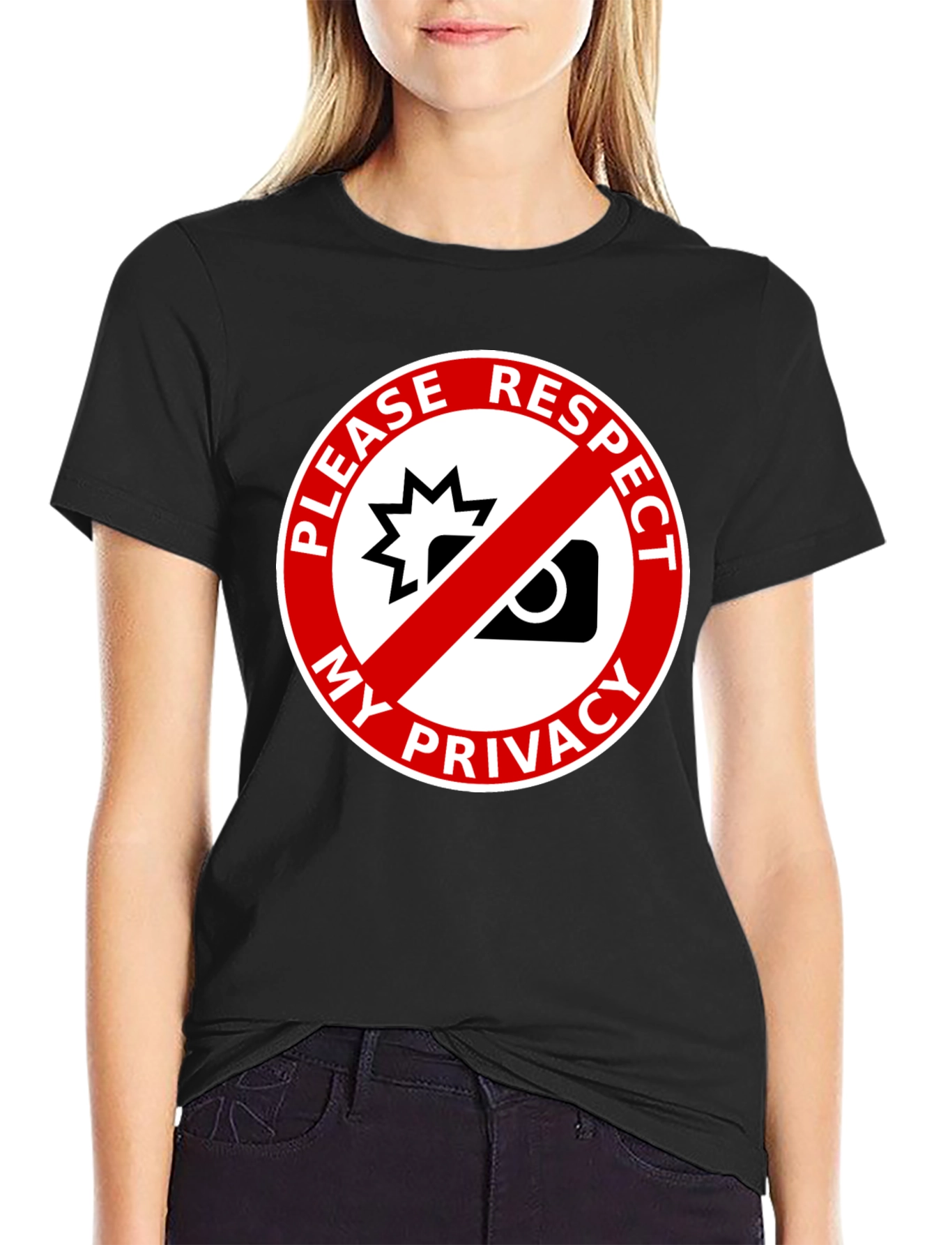 Respect My Privacy Graphic Tee - Anti-Paparazzi Shirt
