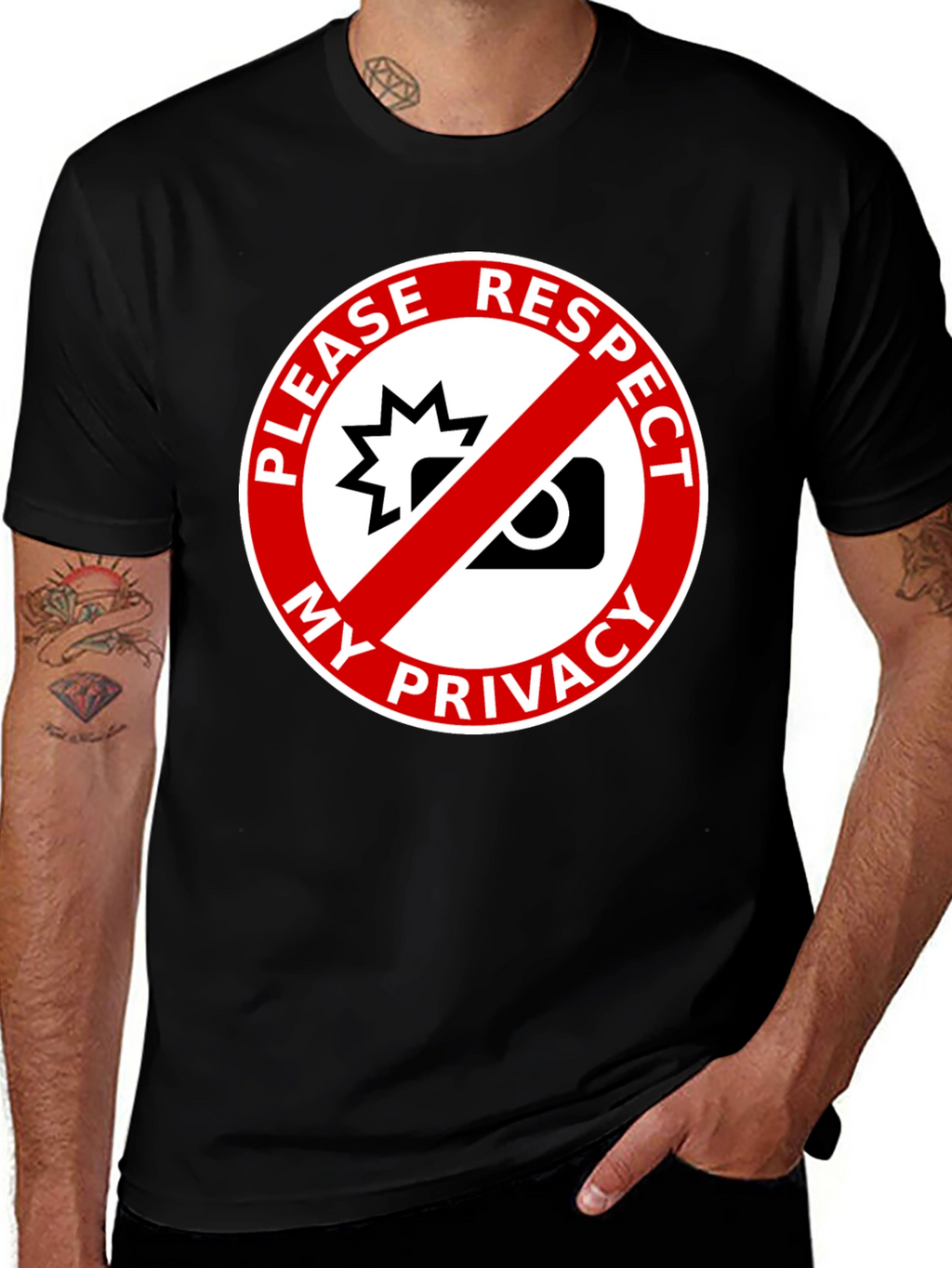 Respect My Privacy Graphic Tee - Anti-Paparazzi Shirt