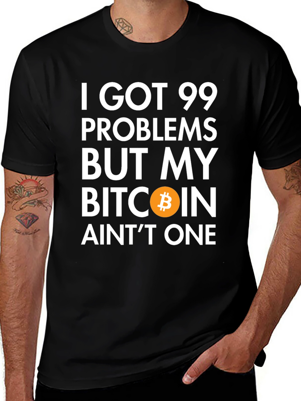 Bitcoin Crypto T-Shirt 99 Problems Funny Tee
