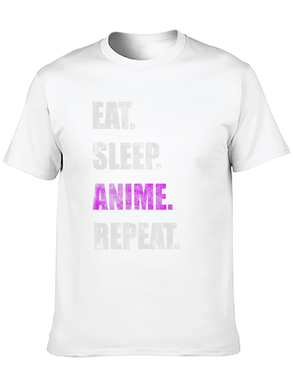 Eat Sleep Anime Repeat Black T-Shirt