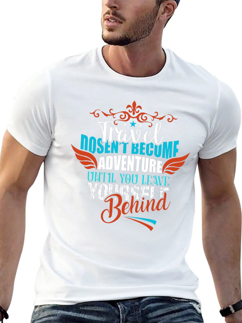 Travel Adventure Graphic Tee - Leave Yourself Behind