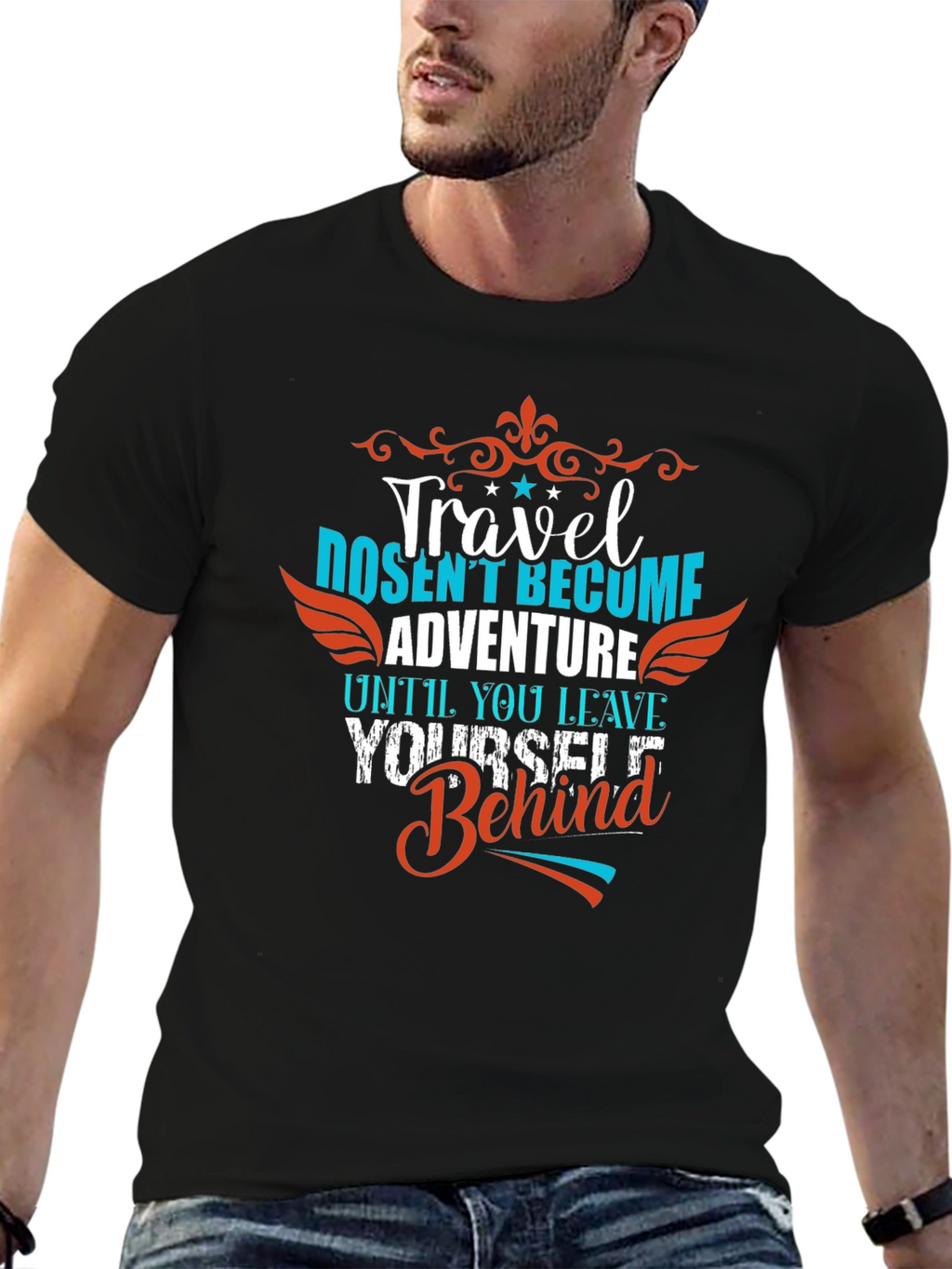 Travel Adventure Graphic Tee - Leave Yourself Behind