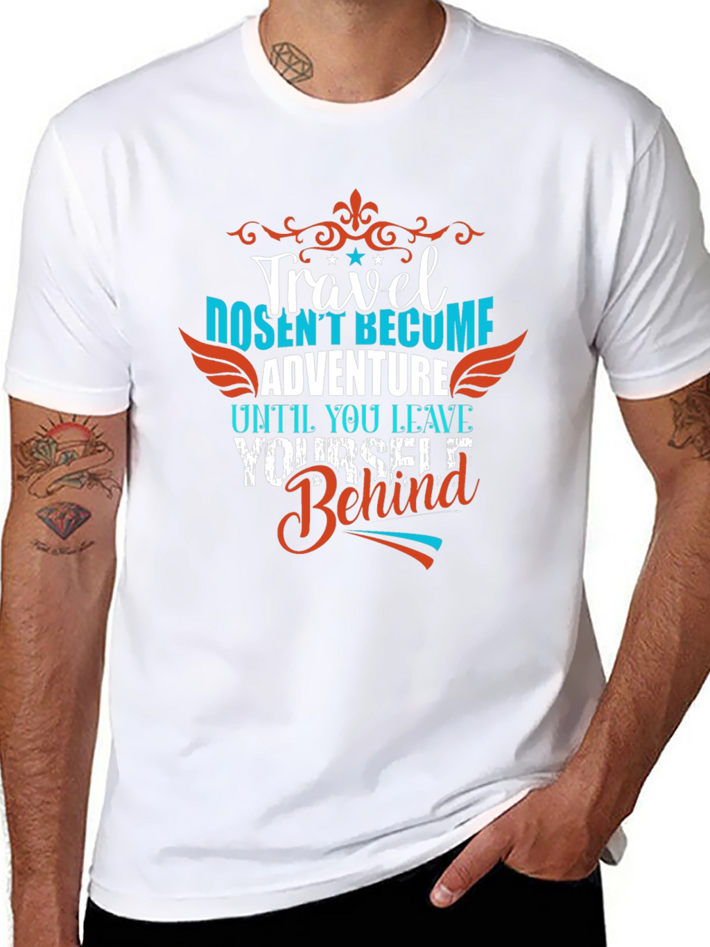 Travel Adventure Graphic Tee - Leave Yourself Behind