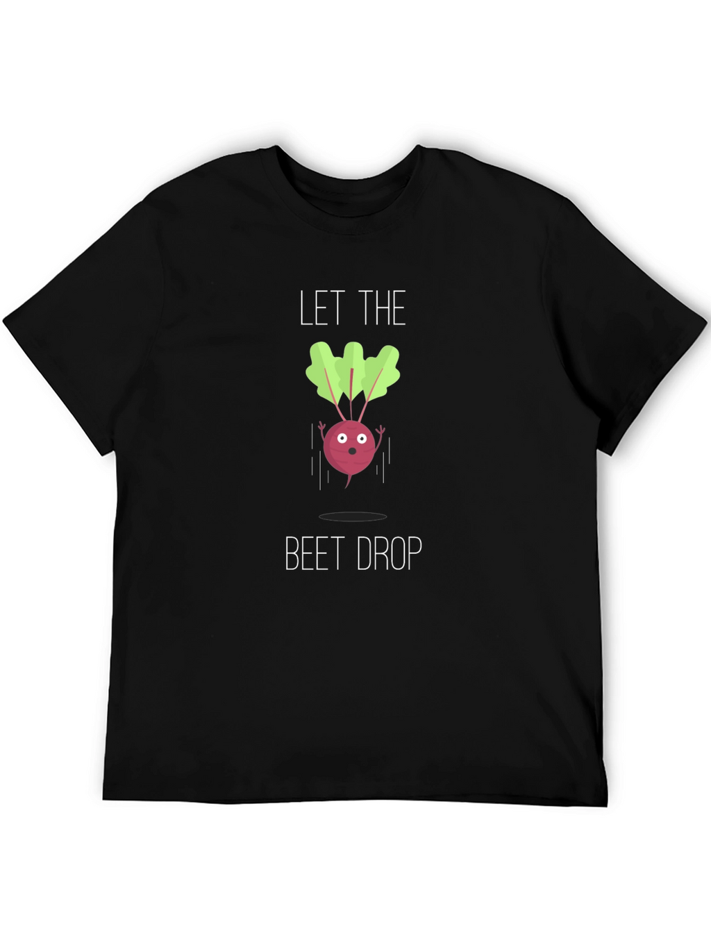 Let The Beet Drop Black Graphic Tee