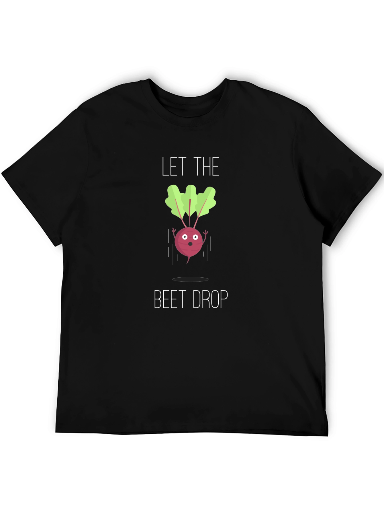 Let The Beet Drop Black Graphic Tee