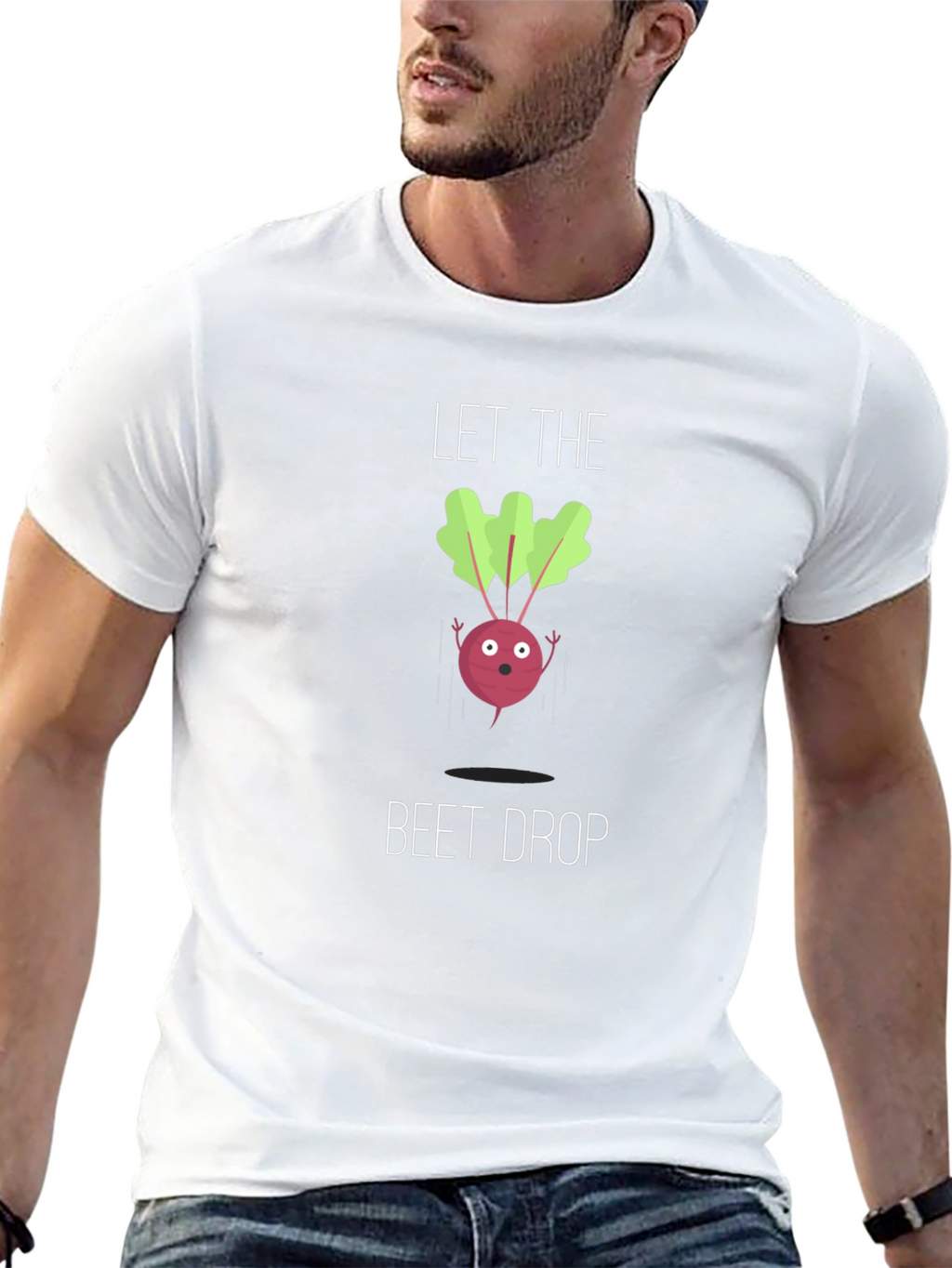 Let The Beet Drop Black Graphic Tee