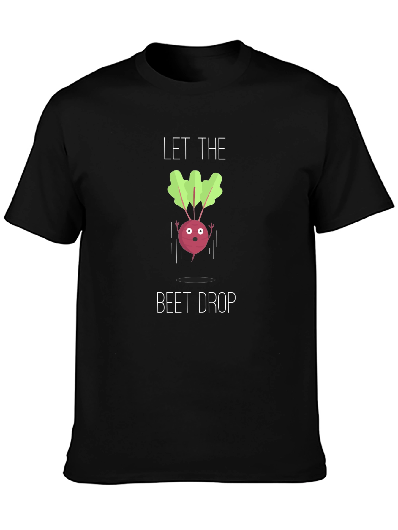 Let The Beet Drop Black Graphic Tee