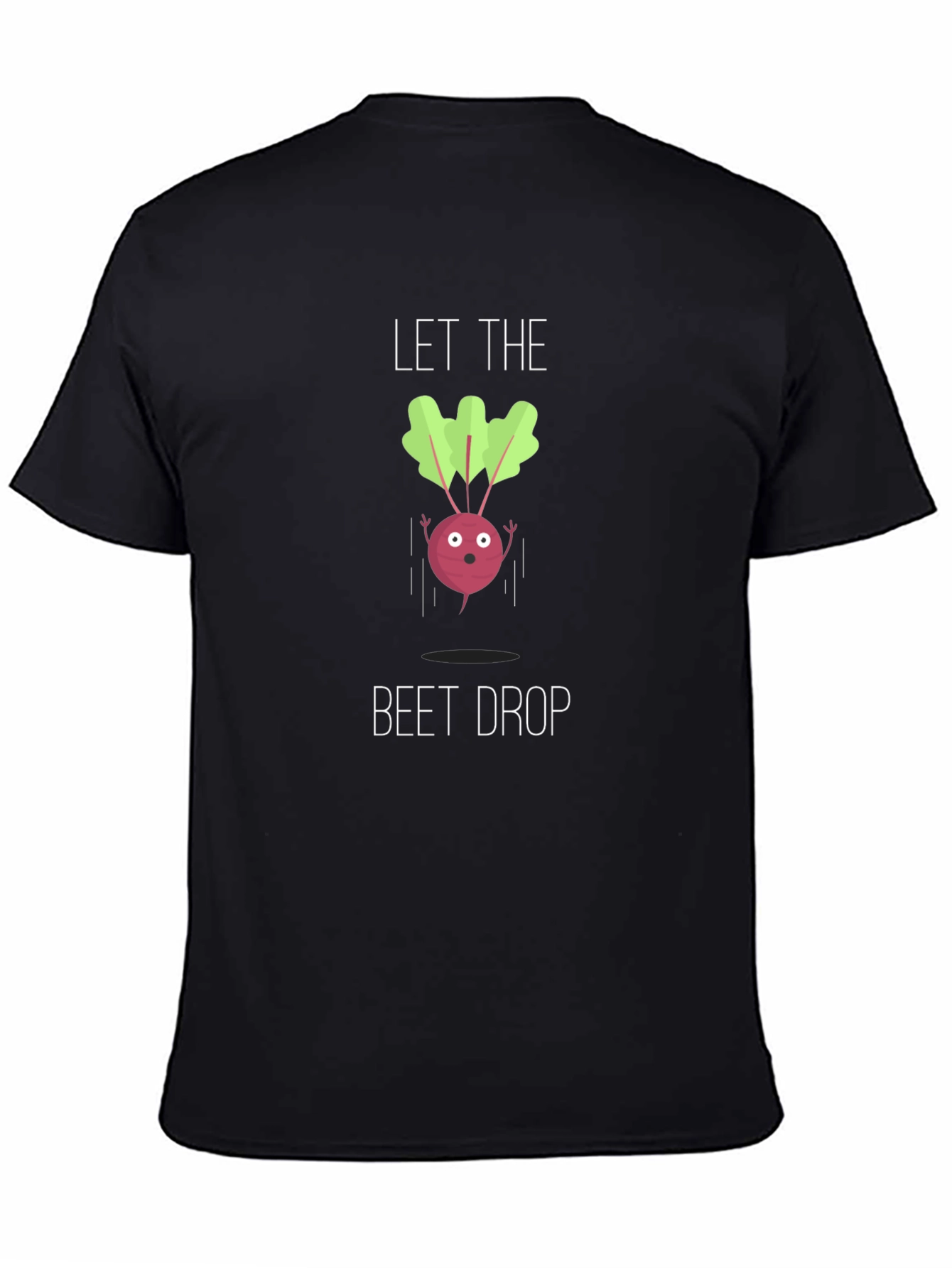 Let The Beet Drop Black Graphic Tee