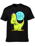 Dino Prayer Graphic Tee - Funny Existential Humor