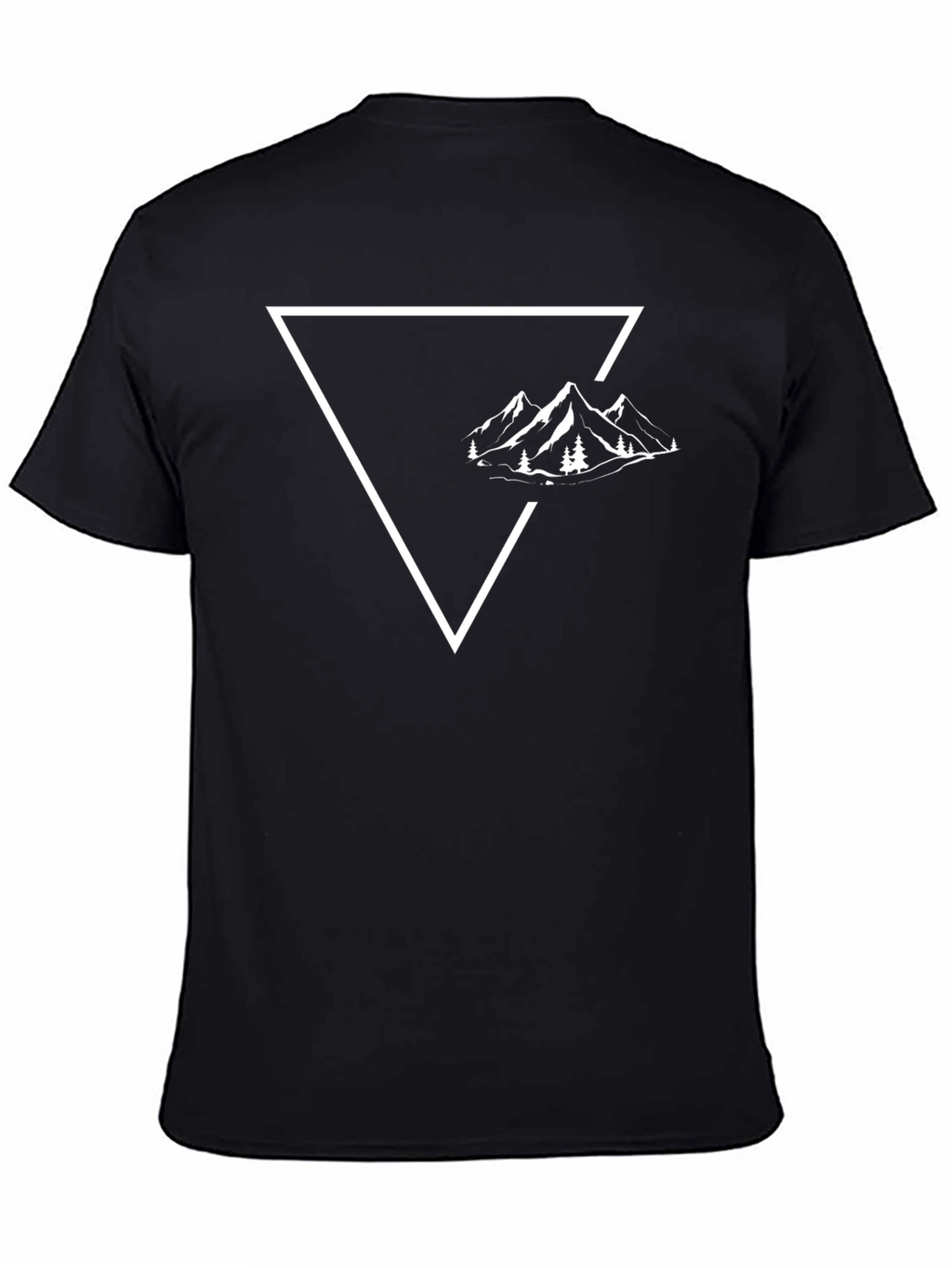 Mountain Triangle Graphic Tee - Black