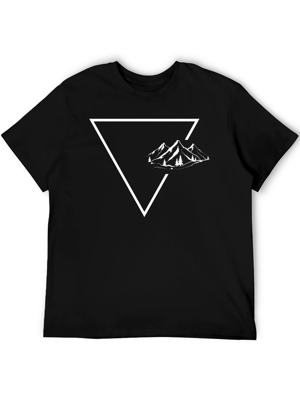Mountain Triangle Graphic Tee - Black