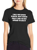 Crazy Karate Graphic Tee - Black