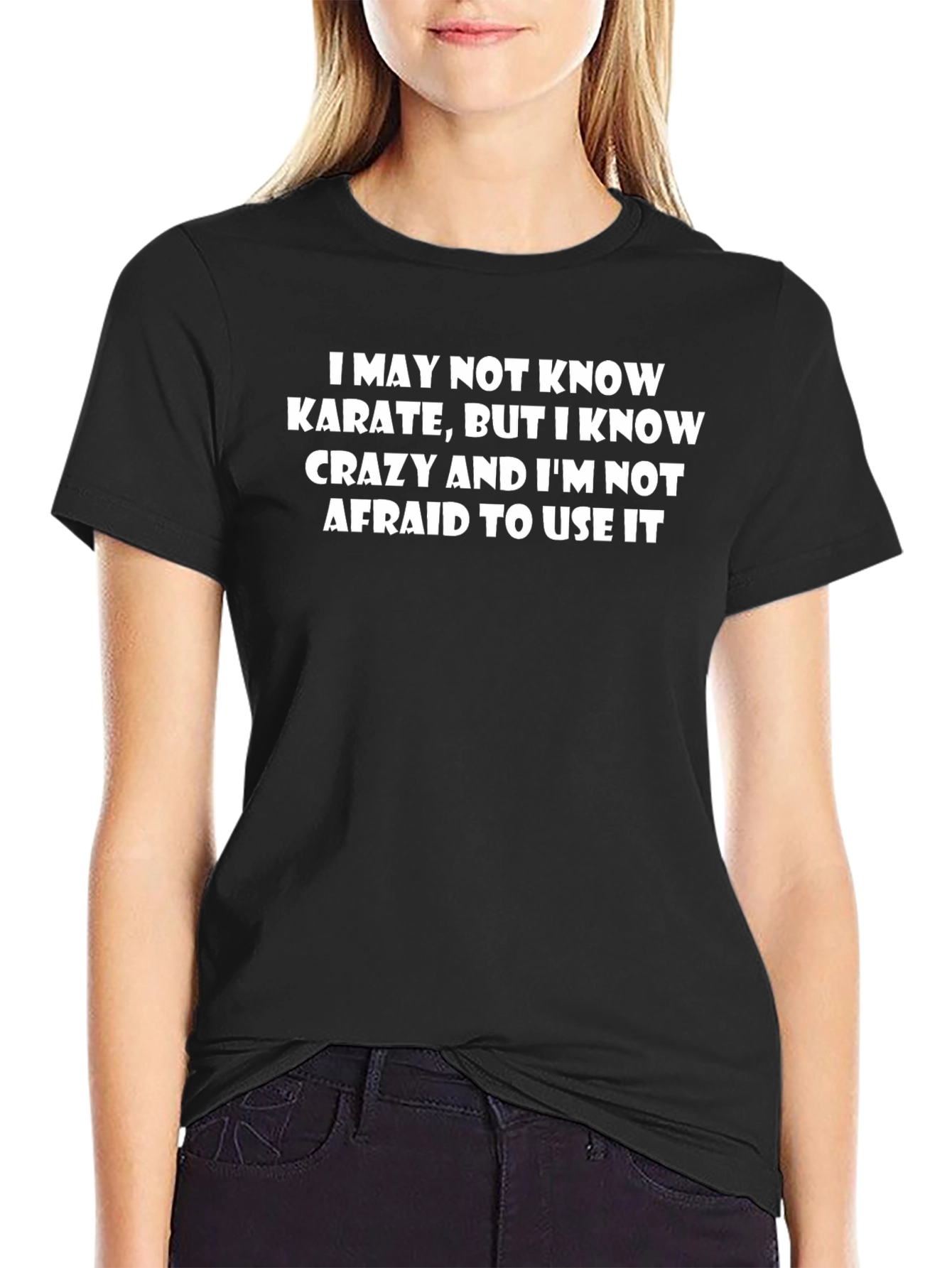 Crazy Karate Graphic Tee - Black