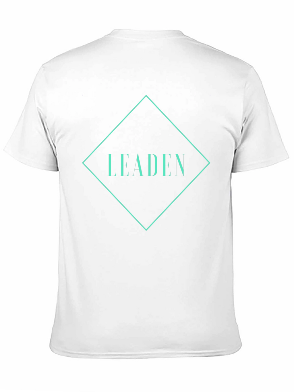 Leaden Graphic Tee - Modern Diamond Design Black T-Shirt