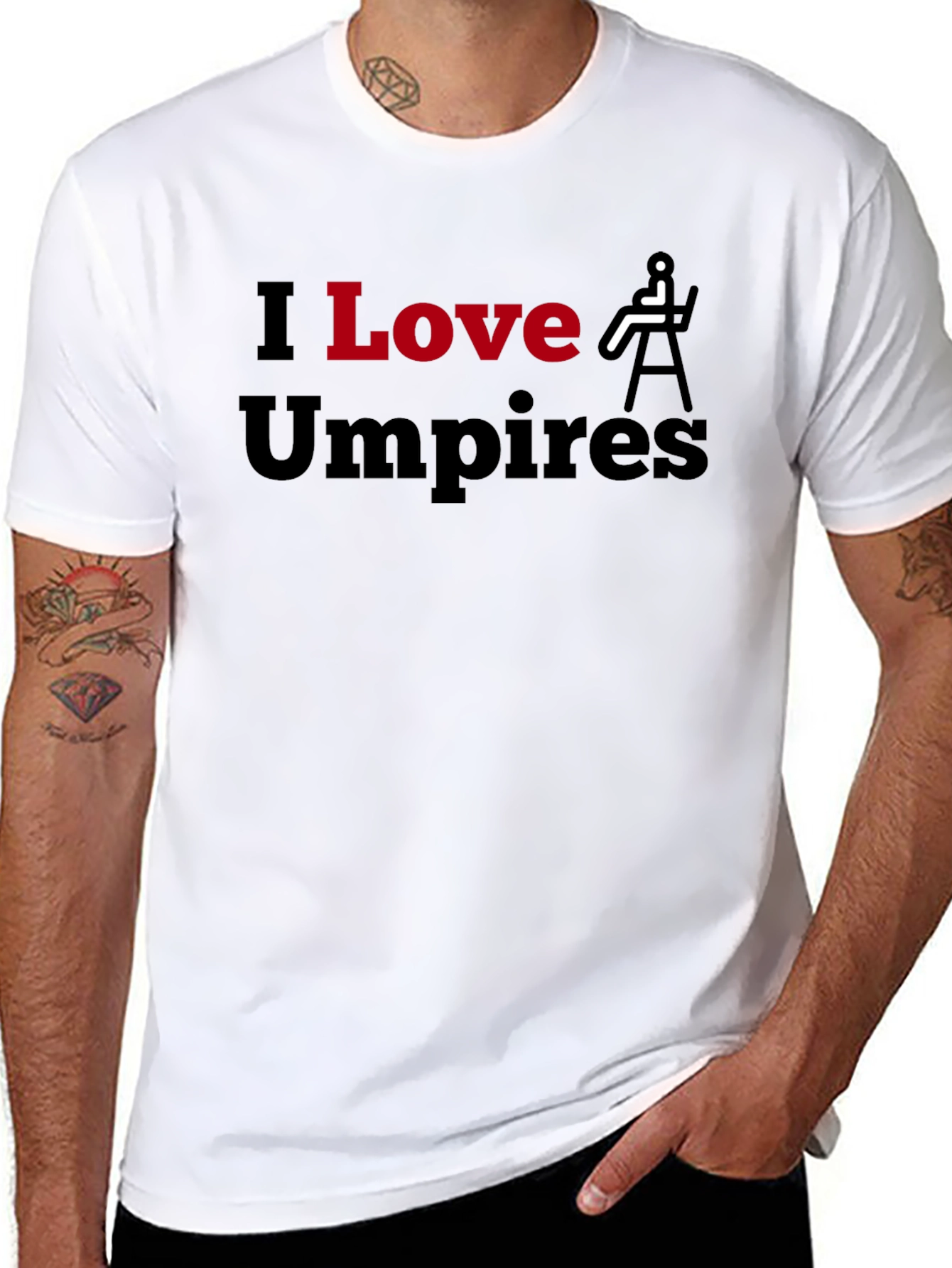 I Love Umpires Graphic T-Shirt