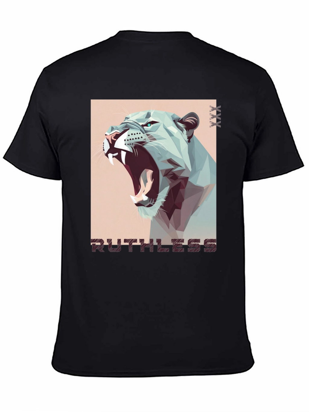 Ruthless Lion Graphic Tee - Mens Black T-Shirt