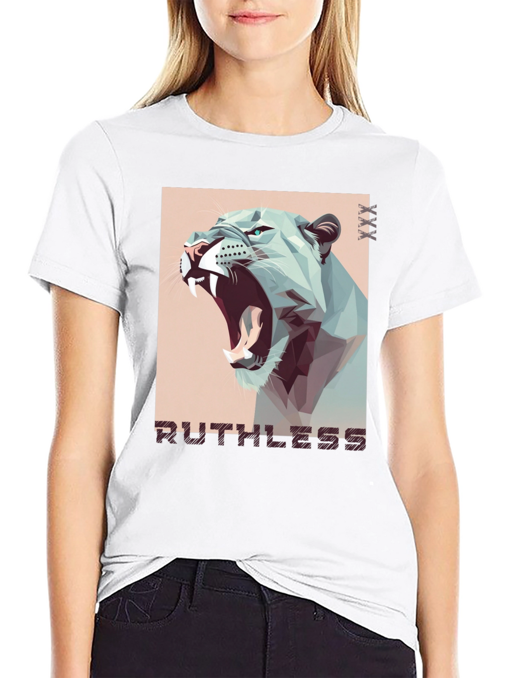 Ruthless Lion Graphic Tee - Mens Black T-Shirt