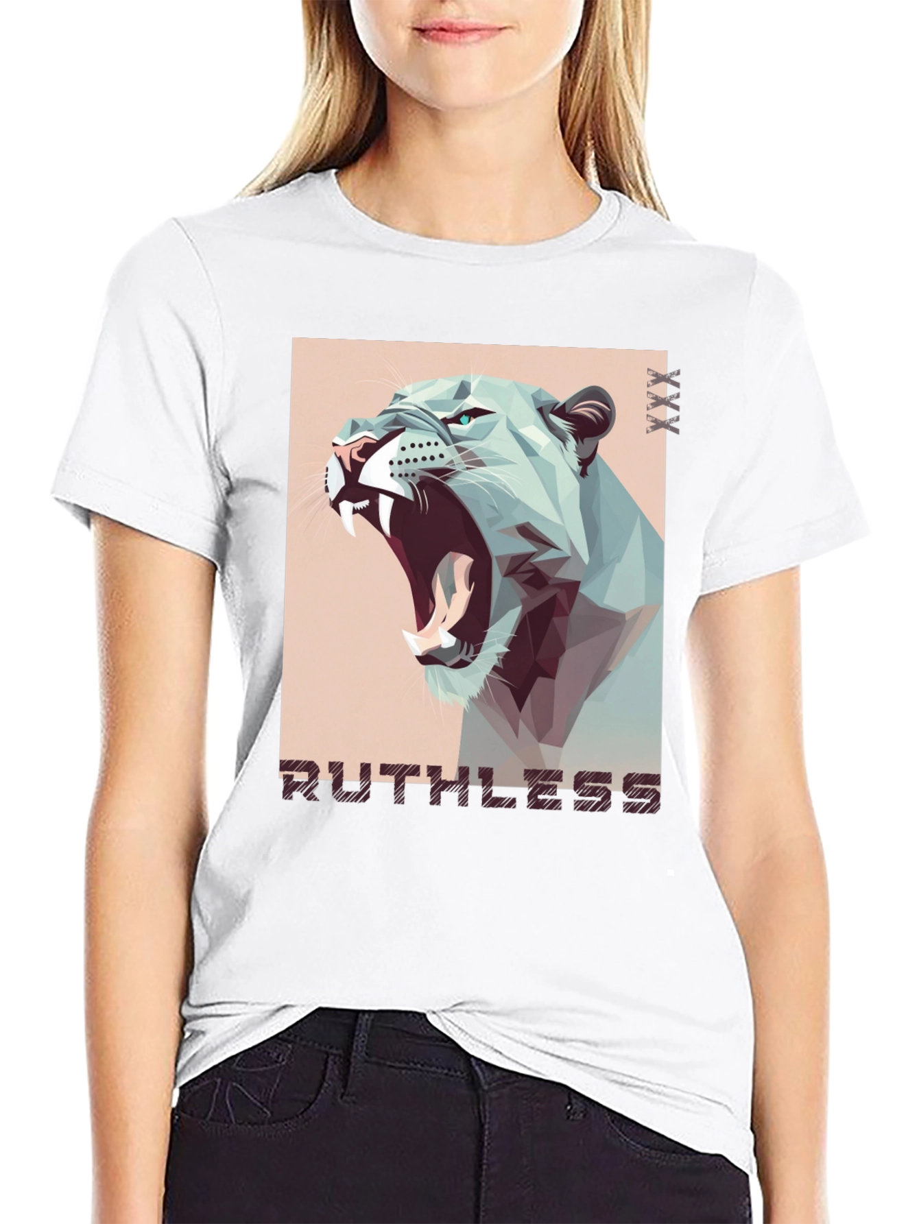 Ruthless Lion Graphic Tee - Mens Black T-Shirt