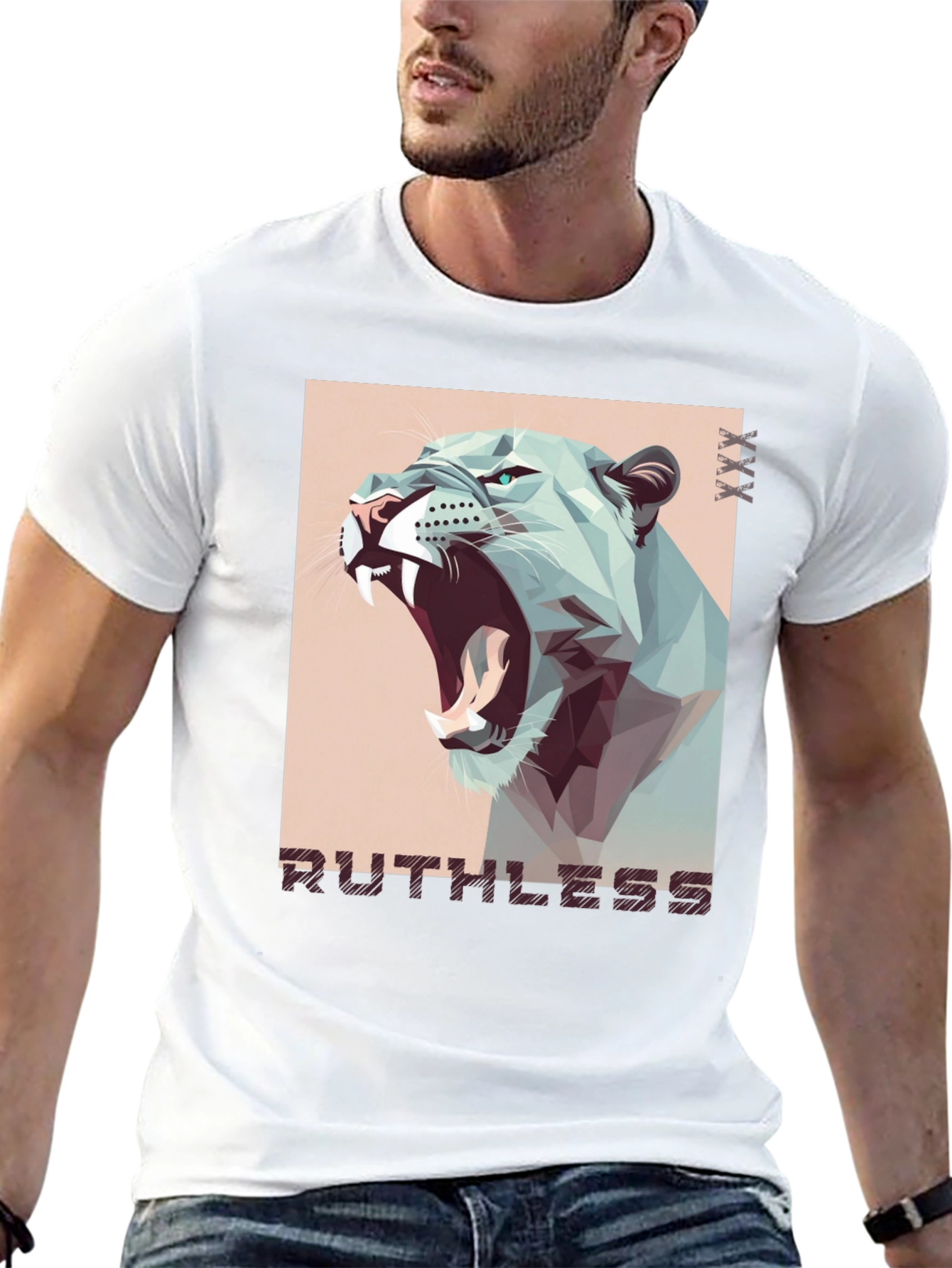 Ruthless Lion Graphic Tee - Mens Black T-Shirt