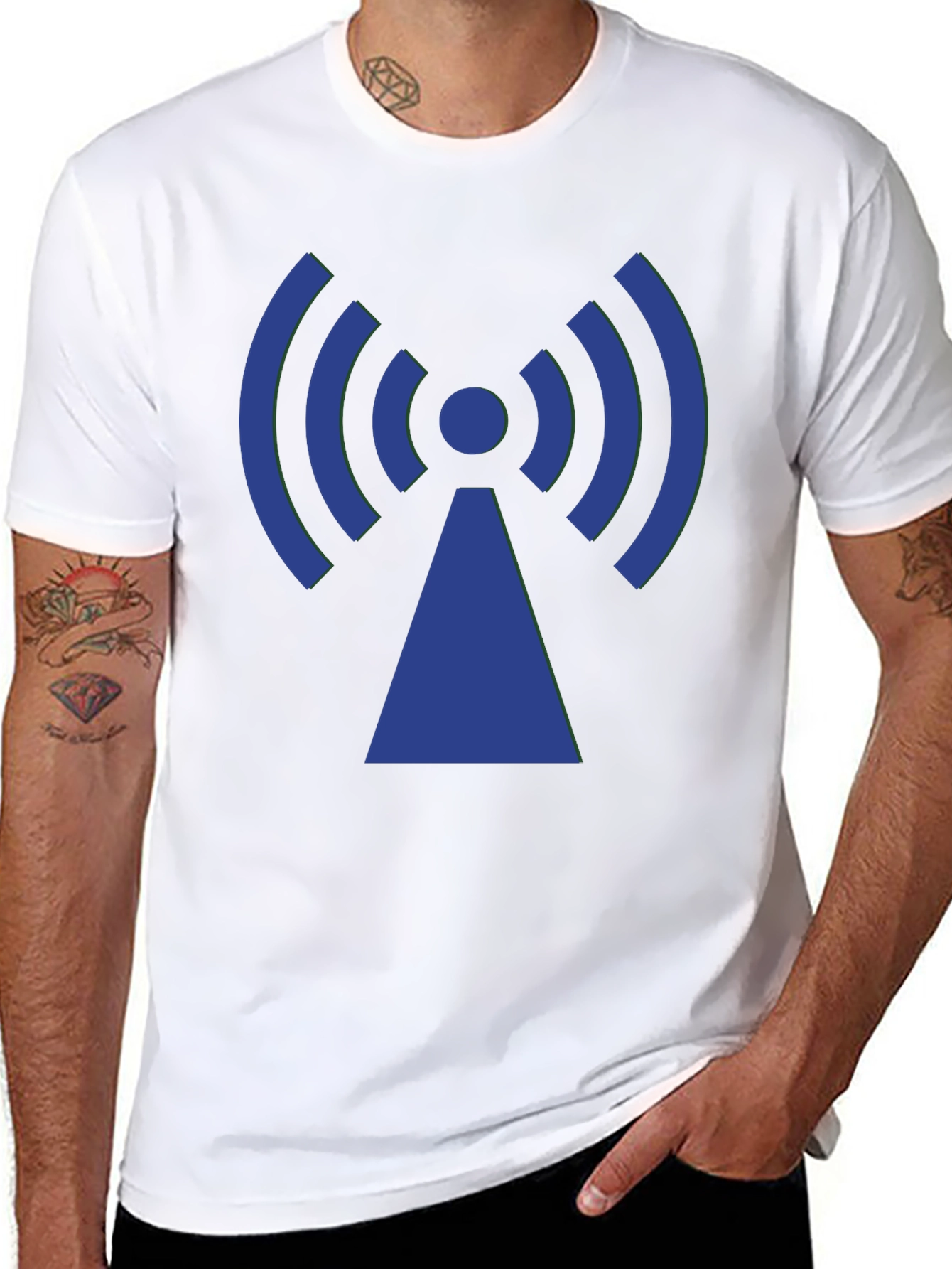 Signal Symbol Graphic Tee - Modern Comfort