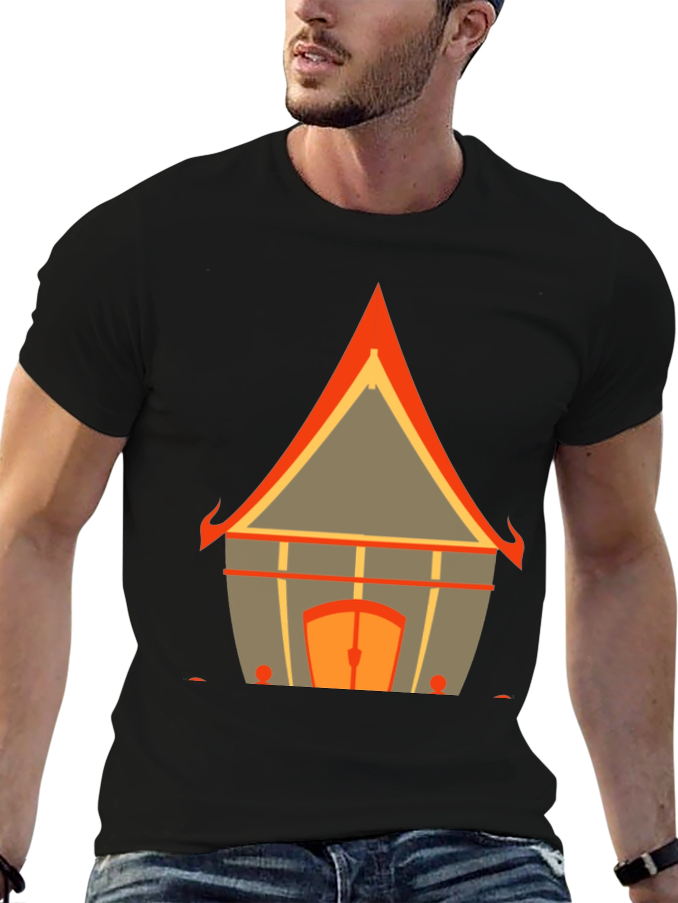 Ethnic House Graphic Tee