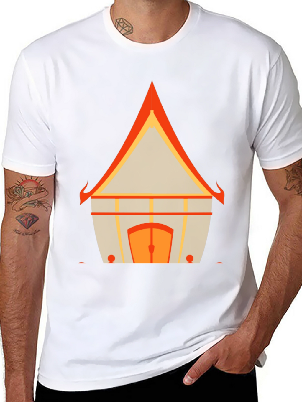 Ethnic House Graphic Tee