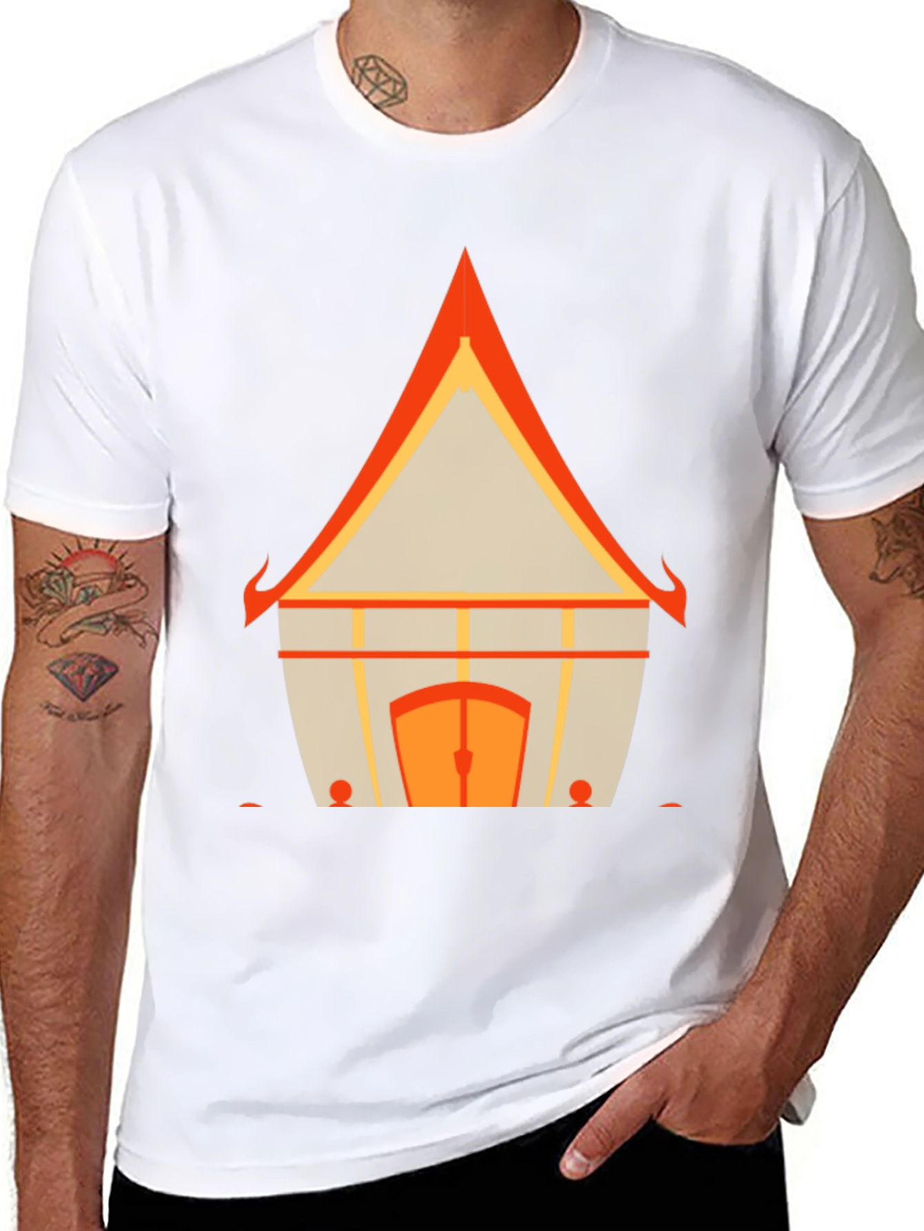Ethnic House Graphic Tee