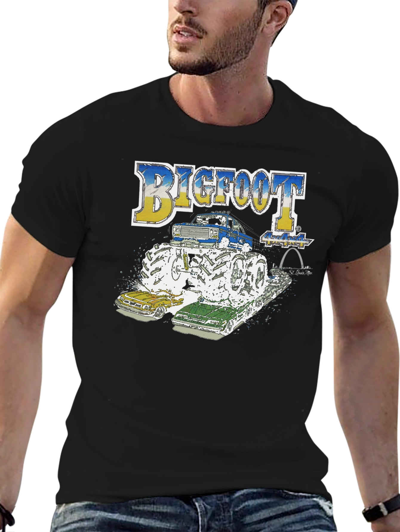 Bigfoot Monster Truck Tee - Crushing the Competition!