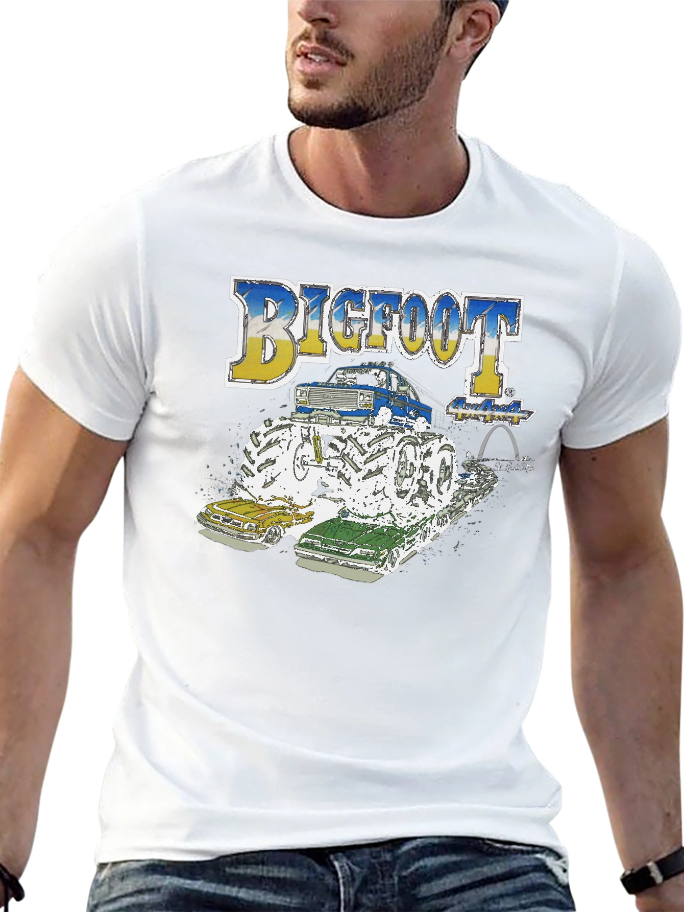 Bigfoot Monster Truck Tee - Crushing the Competition!