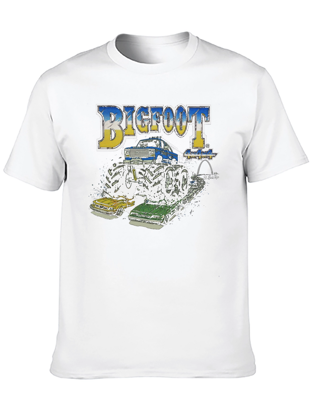 Bigfoot Monster Truck Tee - Crushing the Competition!