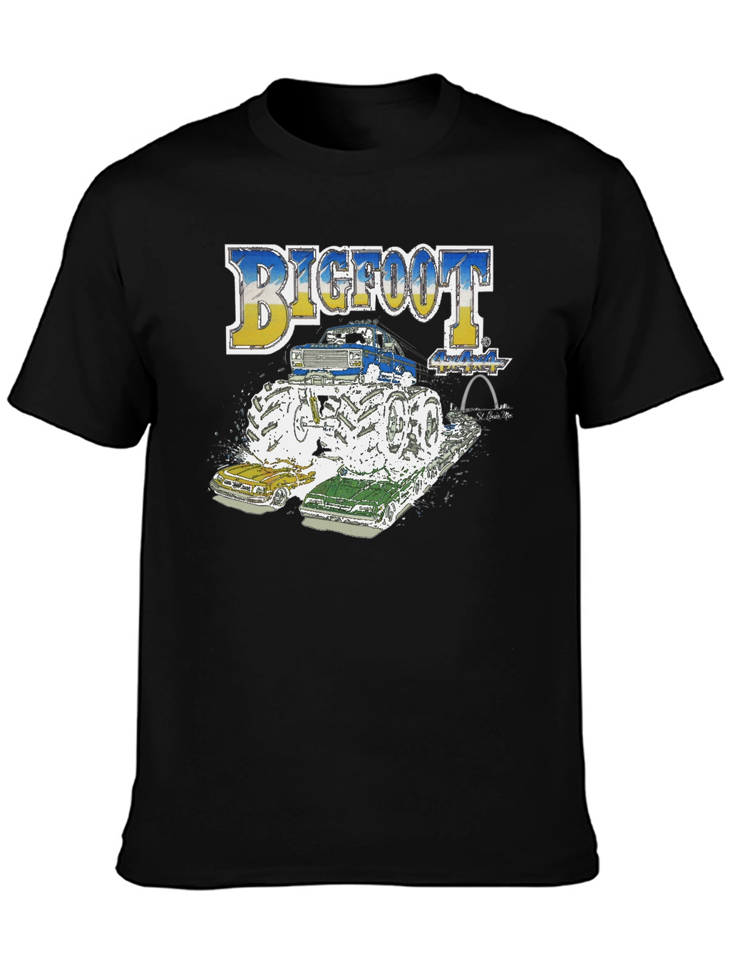 Bigfoot Monster Truck Tee - Crushing the Competition!