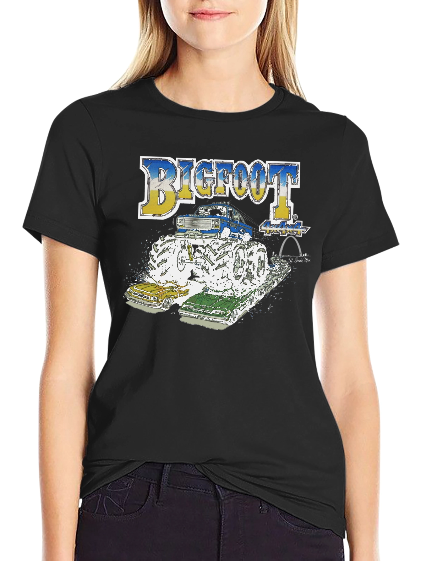 Bigfoot Monster Truck Tee - Crushing the Competition!