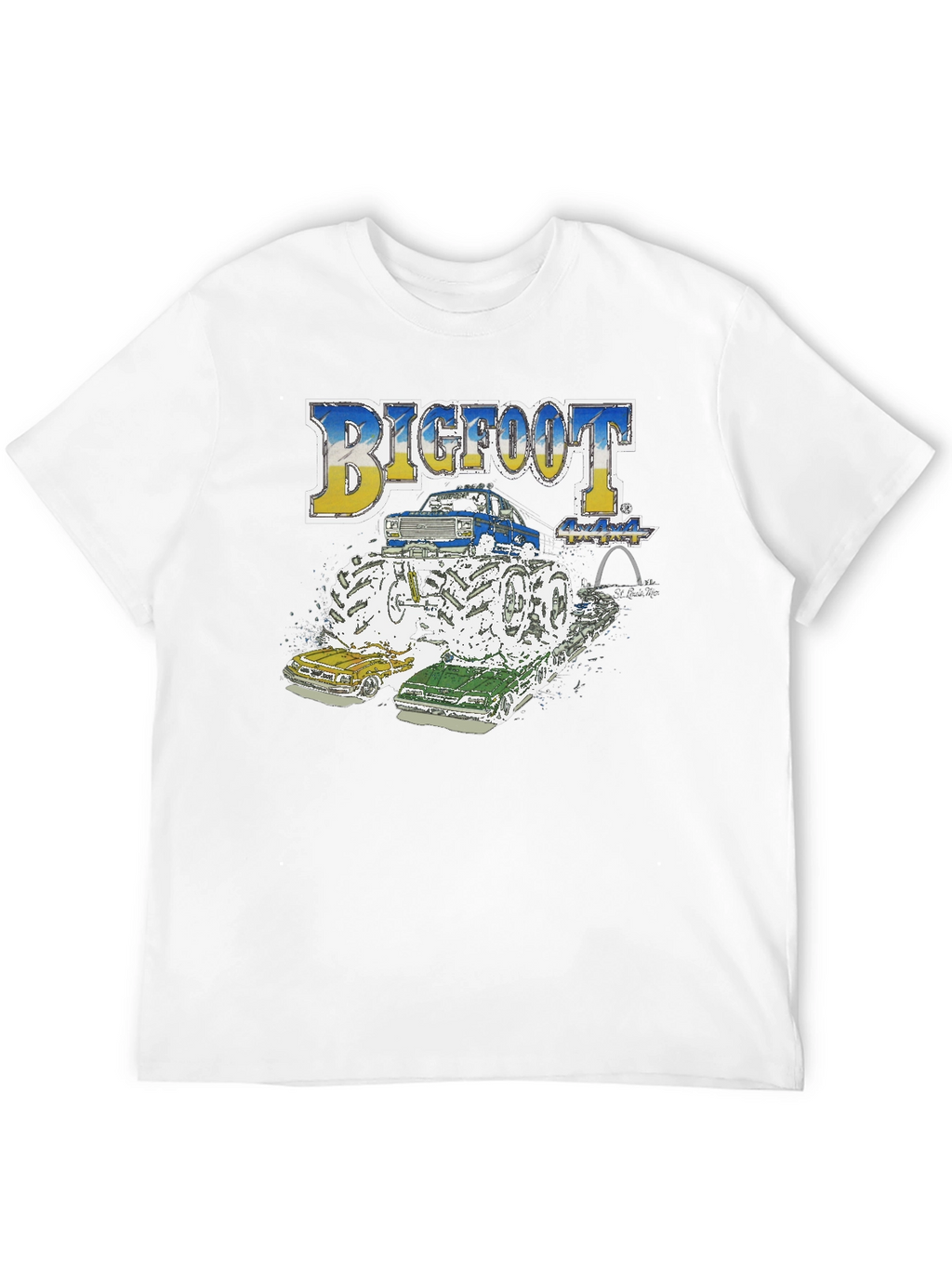 Bigfoot Monster Truck Tee - Crushing the Competition!