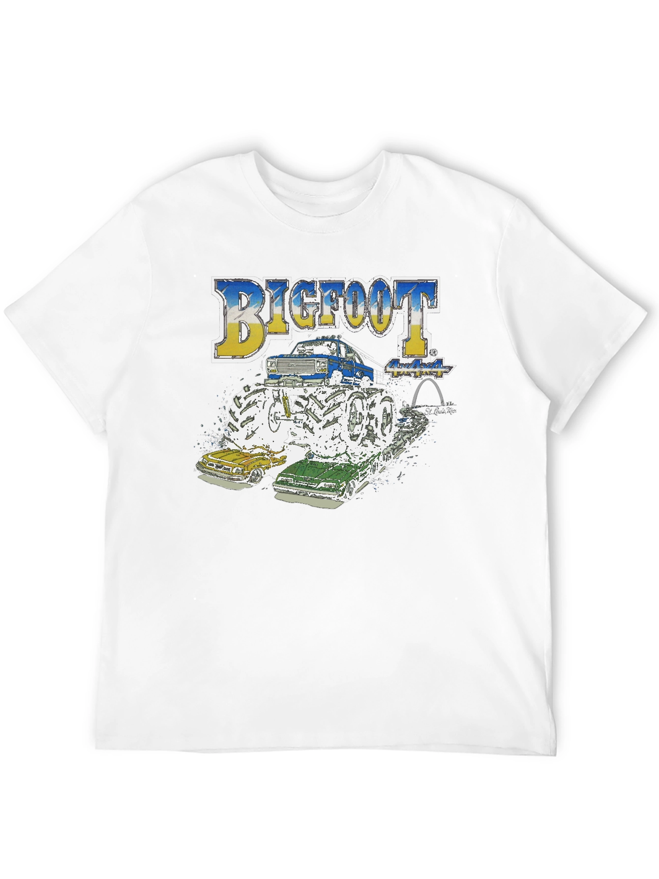 Bigfoot Monster Truck Tee - Crushing the Competition!