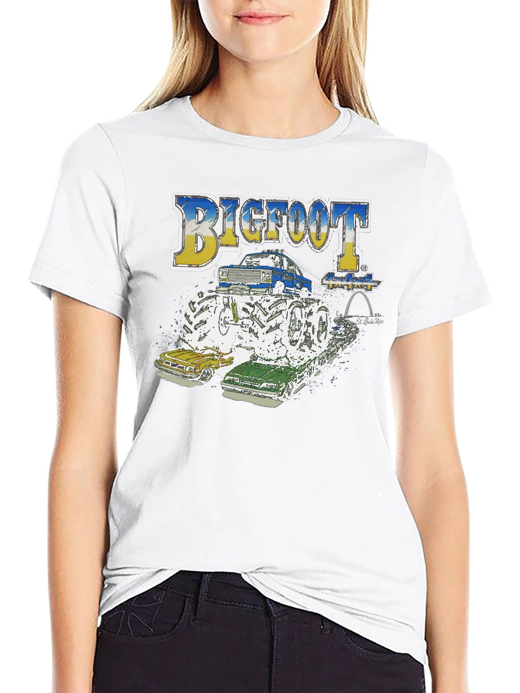Bigfoot Monster Truck Tee - Crushing the Competition!