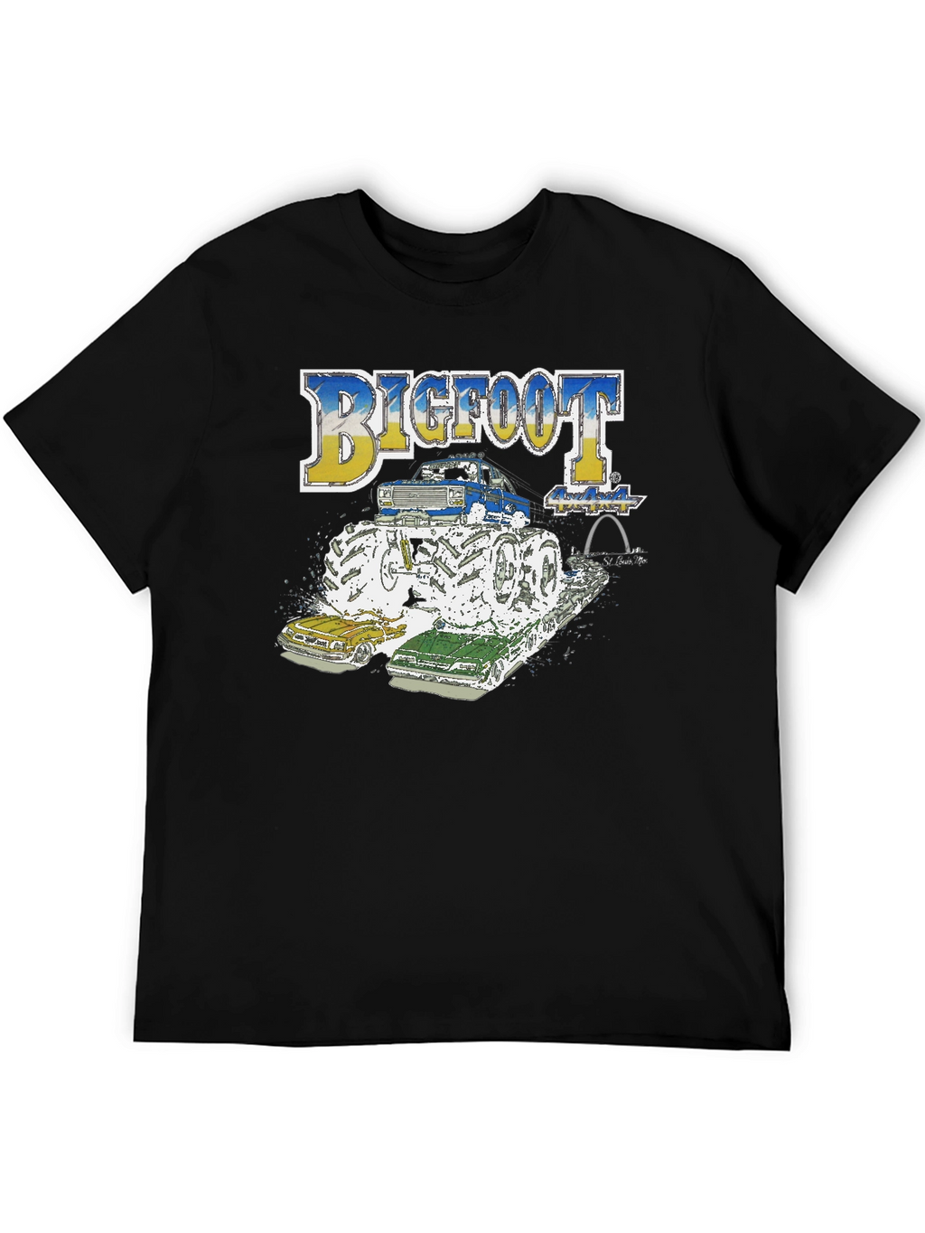 Bigfoot Monster Truck Tee - Crushing the Competition!