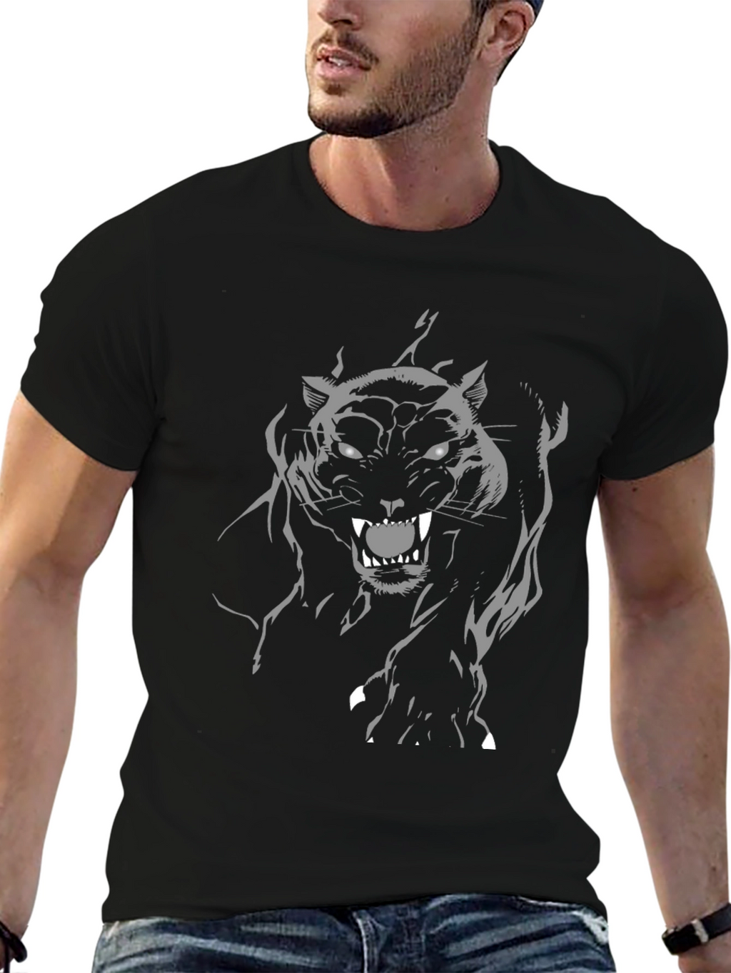 Black Panther Graphic Tee - Bold & Fierce Design