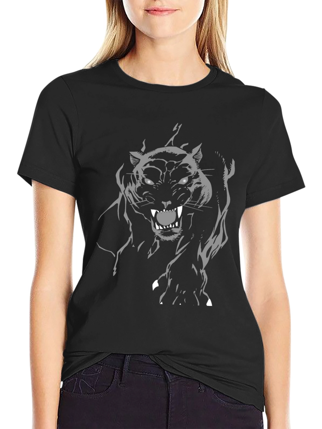 Black Panther Graphic Tee - Bold & Fierce Design