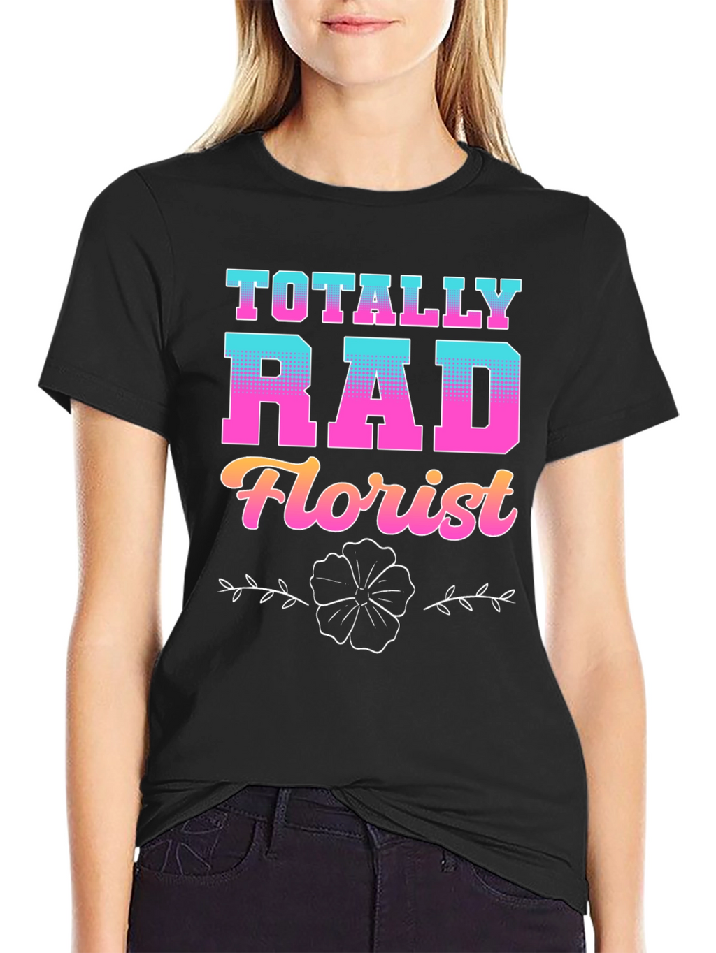 Totally Rad Florist Graphic T-Shirt