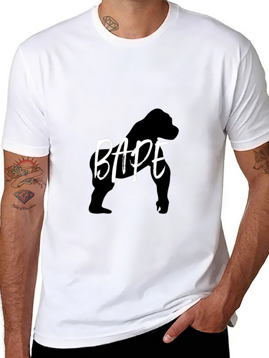 BAPE Gorilla Graphic Black T-Shirt