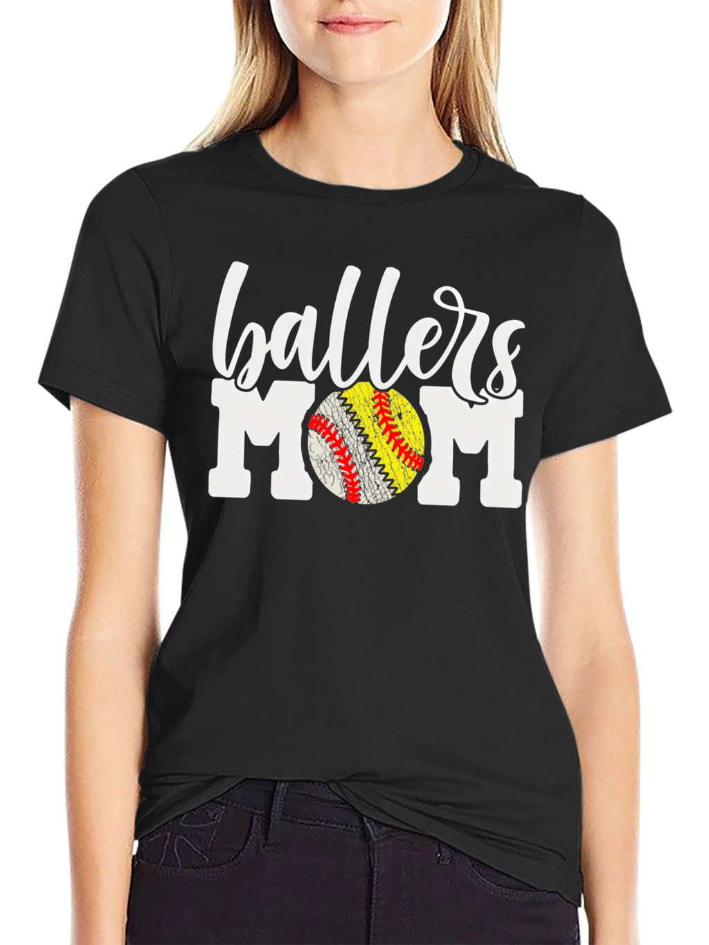 Ballers Mom Graphic T-Shirt